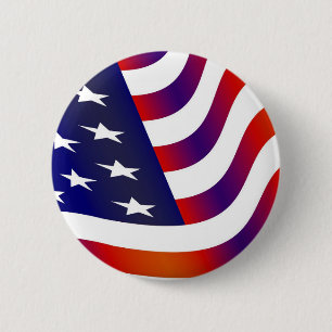 Amerikanische Flagge Button