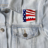 Amerikanische Flagge Button (Beispiel)