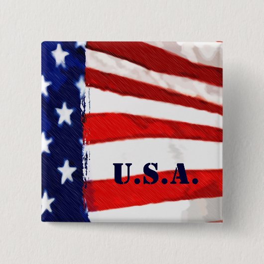 Amerikanische Flagge Button (Vorderseite)