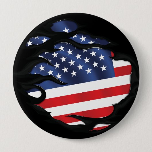 Amerikanische Flagge Button (Vorderseite)