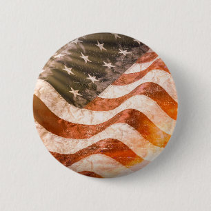Amerikanische Flagge Button