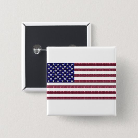 Amerikanische Flagge Button (Vorne & Hinten)