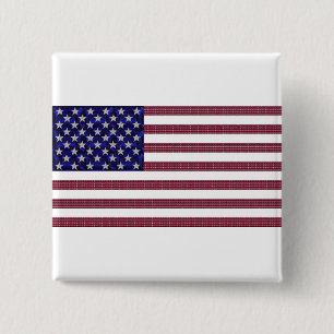 Amerikanische Flagge Button