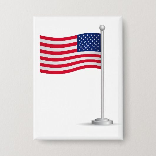 amerikanische Flagge Button (Vorderseite)