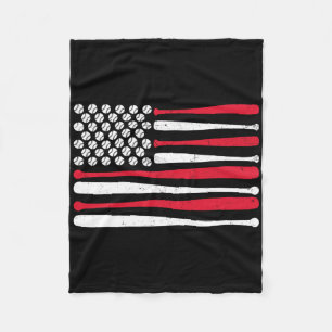 Amerikanische Flagge Bysebyll USA Vintage Bysebyll Fleecedecke