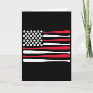 Amerikanische Flagge Bysebyll USA Vintage Bysebyll Karte