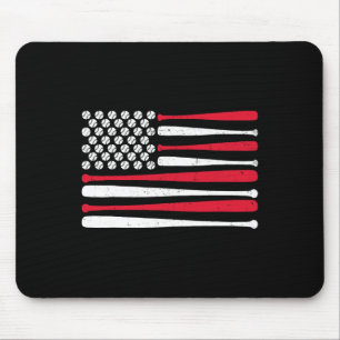 Amerikanische Flagge Bysebyll USA Vintage Bysebyll Mousepad