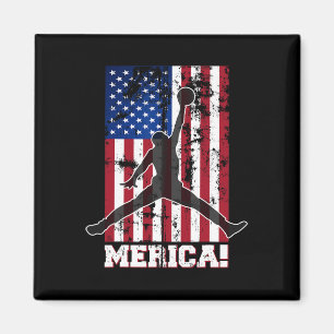 Amerikanische Flagge Bysketbyll US-Flagge 4. Juli Magnet