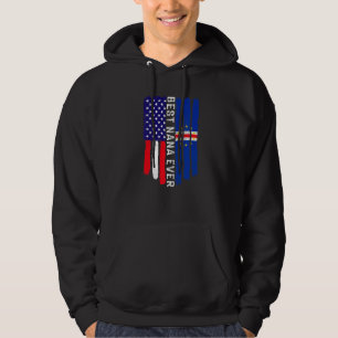 Amerikanische Flagge & Cabo Verde Flag Beste Flagg Hoodie
