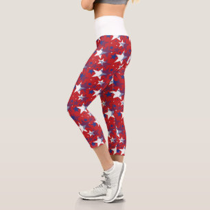 Amerikanische Flagge Capri Leggings