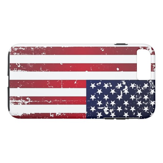Amerikanische Flagge Case-Mate iPhone Hülle (Rückseite (Horizontal))
