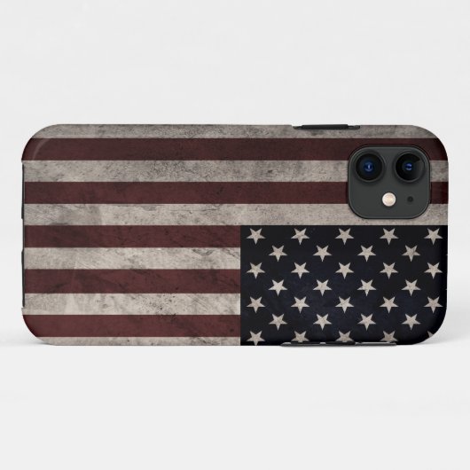 Amerikanische Flagge Case-Mate iPhone Hülle (Rückseite (Horizontal))