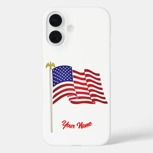 Amerikanische Flagge Case-Mate iPhone Hülle (Rückseite)