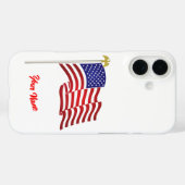 Amerikanische Flagge Case-Mate iPhone Hülle (Rückseite (Horizontal))