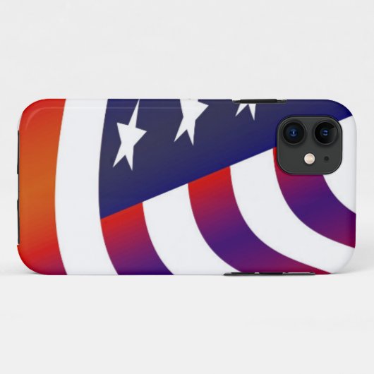 Amerikanische Flagge Case-Mate iPhone Hülle (Rückseite (Horizontal))