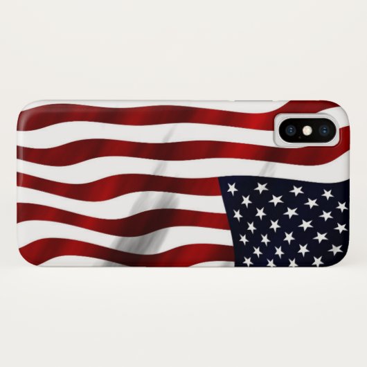 Amerikanische Flagge Case-Mate iPhone Hülle (Rückseite (Horizontal))