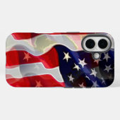 Amerikanische Flagge Case-Mate iPhone Hülle (Rückseite (Horizontal))