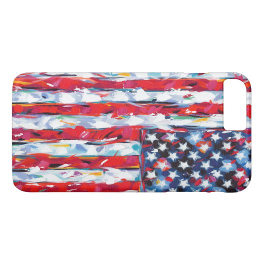 Amerikanische Flagge Case-Mate iPhone Hülle (Rückseite (Horizontal))