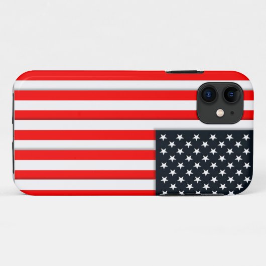 Amerikanische Flagge Case-Mate iPhone Hülle (Rückseite (Horizontal))