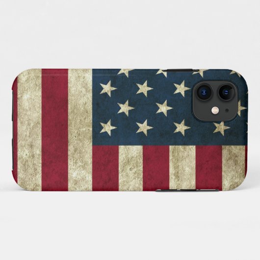 Amerikanische Flagge Case-Mate iPhone Hülle (Rückseite (Horizontal))