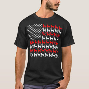 Amerikanische Flagge Chihuahua Patriotic 4. Juli C T-Shirt
