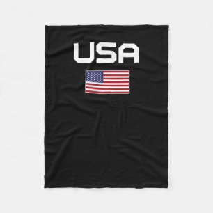 Amerikanische Flagge Cool Patriotische Männer Frau Fleecedecke