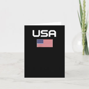 Amerikanische Flagge Cool Patriotische Männer Frau Karte