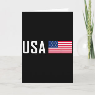 Amerikanische Flagge Cool Patriotische Männer Frau Karte