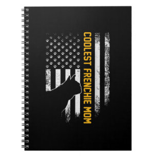 Amerikanische Flagge Coolster französischer Bulldo Notizblock