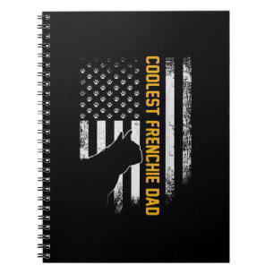 Amerikanische Flagge Coolster französischer Bulldo Notizblock