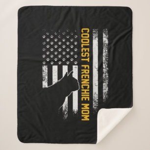 Amerikanische Flagge Coolster französischer Bulldo Sherpadecke