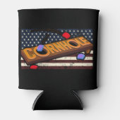 Amerikanische Flagge Cornloch Dosenkühler (Vorderseite)