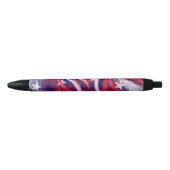 Amerikanische Flagge Custom Black Trim Pen Kugelschreiber (Vorderseite)