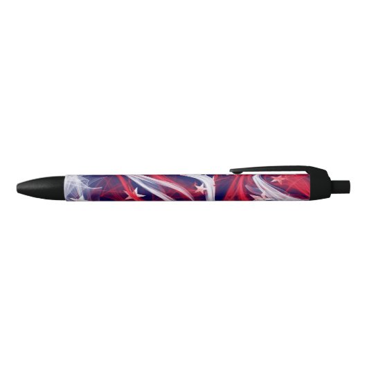 Amerikanische Flagge Custom Black Trim Pen Kugelschreiber (Oberseite)