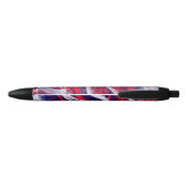 Amerikanische Flagge Custom Black Trim Pen Kugelschreiber (Rückseite)