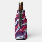 Amerikanische Flagge Custom Bottle Cooler Flaschenkühler (Flasche Rückseite)