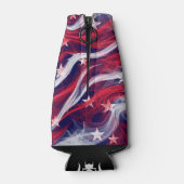 Amerikanische Flagge Custom Bottle Cooler Flaschenkühler (Rückseite)