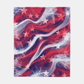 Amerikanische Flagge Custom Fleece Blanket (Vorderseite)