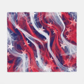 Amerikanische Flagge Custom Fleece Blanket (Vorderseite (Horizontal))