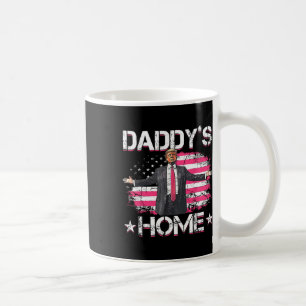 Amerikanische Flagge Daddy's Home Trump 2024 Patri Kaffeetasse
