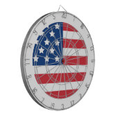 „Amerikanische Flagge“-Dart-Scheibe Dartscheibe (Vorderseite Links)