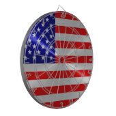 Amerikanische Flagge Dartscheibe (Vorderseite Links)