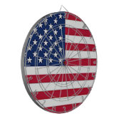 Amerikanische Flagge Dartscheibe (Vorderseite Links)