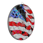 Amerikanische Flagge Dartscheibe (Vorderseite Links)