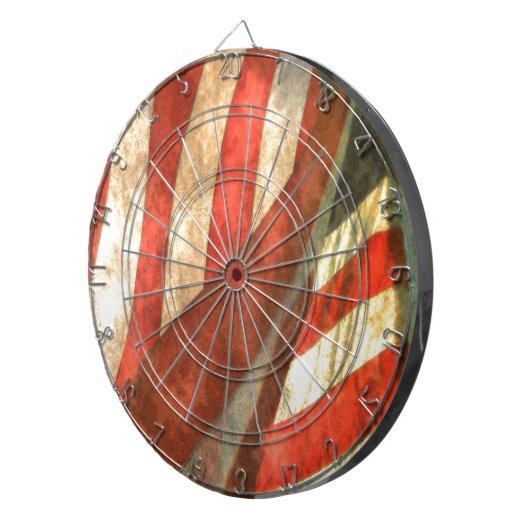 Amerikanische Flagge Dartscheibe (Vorderseite rechts)