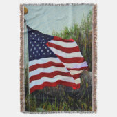 Amerikanische Flagge Decke (Vorderseite Vertikal)