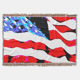Amerikanische Flagge Decke