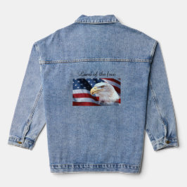 Amerikanische Flagge Denim Jacket Jeansjacke