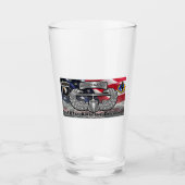 Amerikanische Flagge der 101. Im Flugzeug Division Glas (Vorderseite)