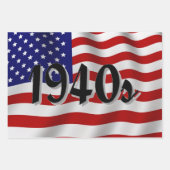 Amerikanische Flagge der 1940er Jahre Geschenkpapier Set (Vorderseite 2)